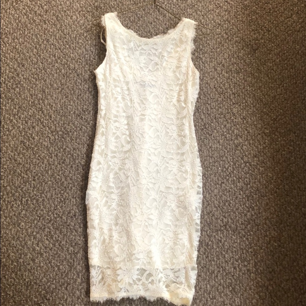White lace dress